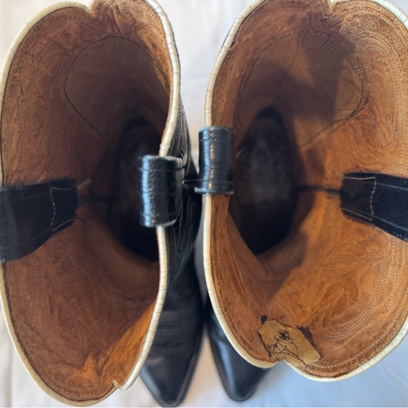 Vintage Black Cowboy & Western Men’s Boots - Picture 7 of 9